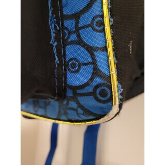 Pokemon Backpack Book Bag Nintendo Kids School Pikachu FAB Starpoint Black Blue - Picture 7 of 12